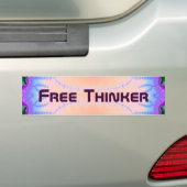 Vrije Denker 9 Bumpersticker (Op auto)
