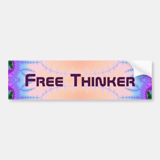 Vrije Denker 9 Bumpersticker (Voorkant)