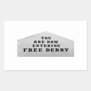 vrije derselwand rechthoekige sticker