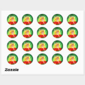 VRIJE DREAMING OP DE STROOM RONDE STICKER (Vel)
