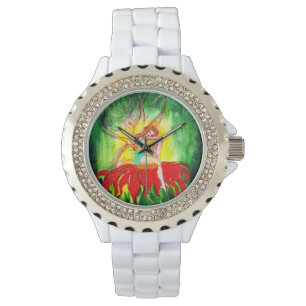 VRIJE DREAMING OP EEN RODE STROOM HORLOGE