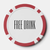 Vrije Drink Poker Chips (Achterkant)