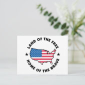 Vrije en Brave Briefkaart (Staand voorkant)