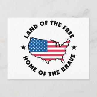 Vrije en Brave Briefkaart