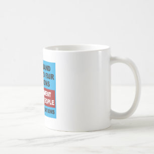 Vrije en eerlijke verkiezingen koffiemok