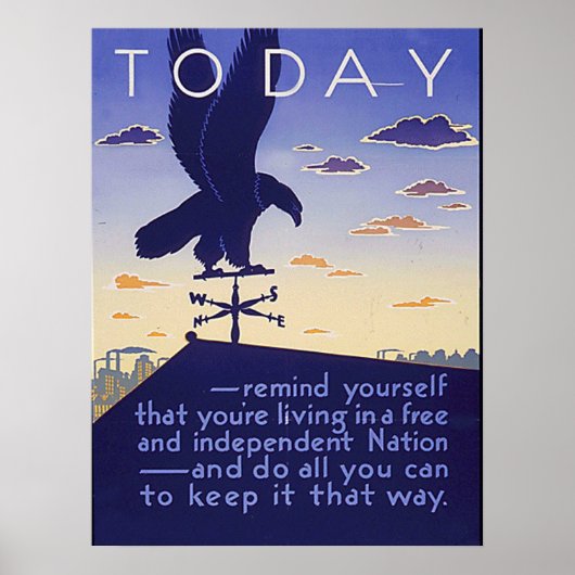 Vrije en onafhankelijke natie poster (Voorkant)