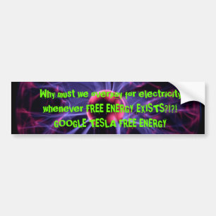 Vrije energie bumpersticker