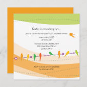 Vrije feestelijke uitnodiging (Voorkant / Achterkant)