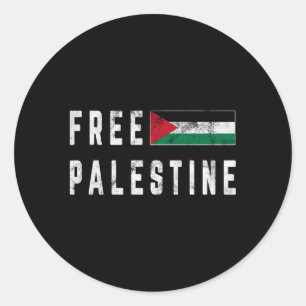 Vrije Gaza Palestijnse vlag Arabisch Ronde Sticker