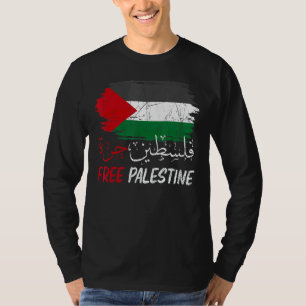 Vrije Gaza Vrije Palestina Vlag Arabische Mensenre T-shirt