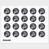 Vrije geest toucan Summer vibes rainbow Ronde Sticker (Vel)