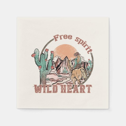 Vrije geest, wild hart servet (Voorkant)