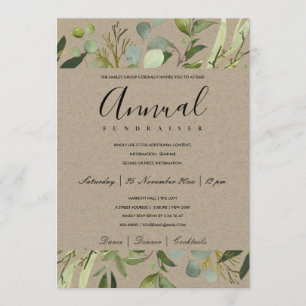 VRIJE GREEN GRAY FOLIAGE CORPORATE PARTY GEBEURTEN KAART