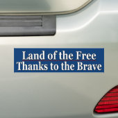 Vrije grond bumpersticker (Op auto)