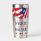 Vrije grond door de Brave Geïsoleerde Drinkbeker (Achterkant)