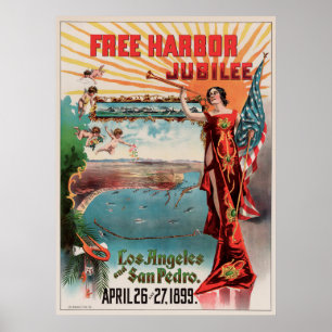 Vrije Harbour Jubilee, Los Angeles en San Pedro. Poster