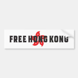 Vrije Hongkong Bumpersticker