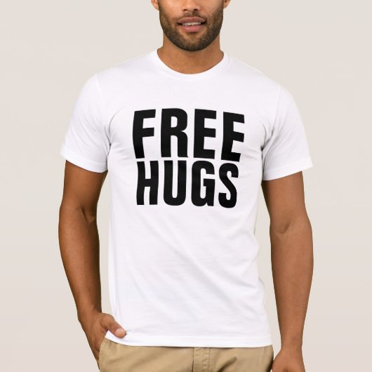 VRIJE HUGS T-SHIRT (Voorkant)