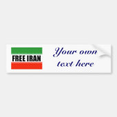 VRIJE IRAN BUMPERSTICKER (Voorkant)