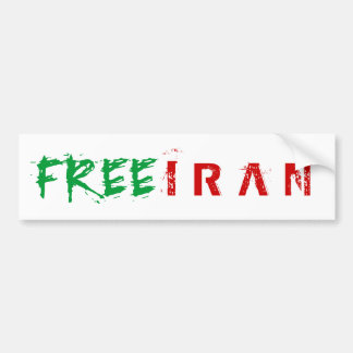 VRIJE IRAN BUMPERSTICKER