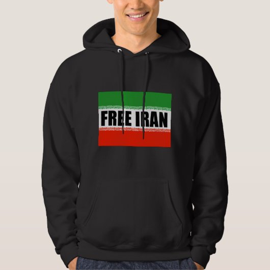 VRIJE IRAN HOODIE (Voorkant)