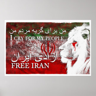 VRIJE IRAN POSTER
