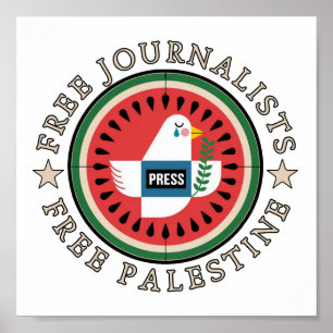 Vrije Journalisten in Palestina Poster