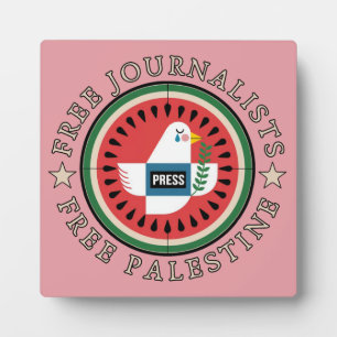 Vrije Journalisten Vrij Palestina Fotoplaat