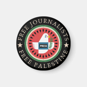 Vrije Journalisten Vrij Palestina Magneet