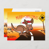 Vrije kerst feestdagenkaart (Voorkant / Achterkant)