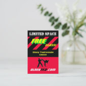 Vrije klasse 2 visitekaartje (Staand voorkant)