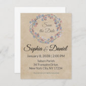 Vrije klassieke uitnodiging tot huwelijk (Voorkant / Achterkant)