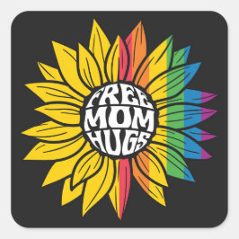 Vrije knuffels! vierkante sticker