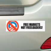 VRIJE MARKTEN DIE GEEN GRATIS ZIJN BUMPERSTICKER (Op auto)