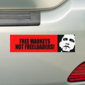 VRIJE MARKTEN DIE GEEN GRATIS ZIJN BUMPERSTICKER (Op auto)