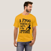 Vrije mensen moeten worden opgepakt t-shirt (Voorkant volledig)