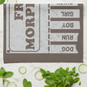 vrije morfemen theedoek (Gevouwen)