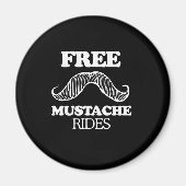 VRIJE MUSTACHE RIDES MAGNEET (Voorkant)