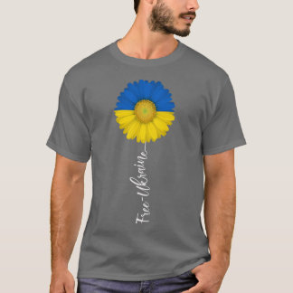 Vrije Oekraïne Sun Flower ondersteunt Oekraïne I S T-shirt