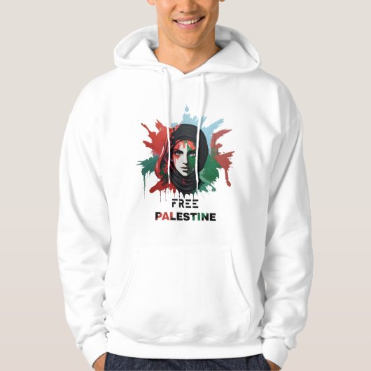 vrije palestijn hoodie (Voorkant)