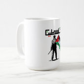 vrije palestijnen stoppen oorlog in gaza palestina koffiemok (Voorkant links)