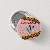 Vrije Palestijnse Button - Palestine Pin (Voorkant /achterkant)