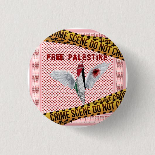 Vrije Palestijnse Button - Palestine Pin (Voorkant)