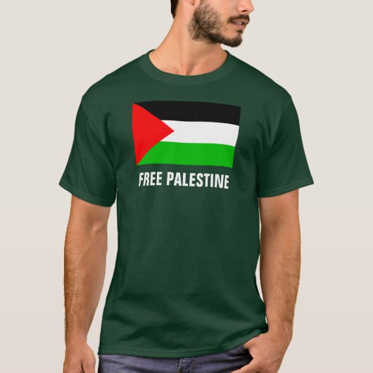 Vrije Palestijnse Groene T-Shirt (Voorkant)