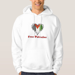 Vrije Palestijnse Mannen hoodie met de vlag van de