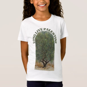 VRIJE PALESTIJNSE OLIJFBOMEN LANG LEVEND PALESTINA T-SHIRT