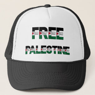 Vrije Palestijnse vlag Brieven Eenheid Trots Vrijh Trucker Pet