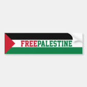 Vrije Palestijnse vlag Bumpersticker (Voorkant)