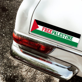 Vrije Palestijnse vlag Bumpersticker