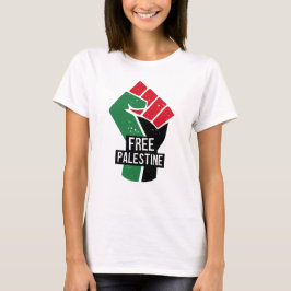 Vrije Palestijnse vlag eerst T-shirt
